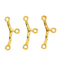 Four Finish Branch Shaped Three Loop Jewelry Connectors view 4