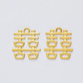 Double Happiness Symbol Metal Charm in Seven Pictured Finishes view 4