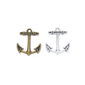 Small Pointed Anchor Charm in 2 Metal Finishes for Jewelry Making view 4