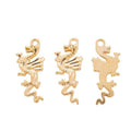 Side Profile Dragon Charm Metal Pendant for Jewelry Making view 4