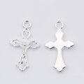 Crucifix Metal Charms in Bright and Antique Finishes view 4
