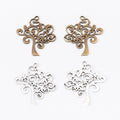 Scrollwork Tree Metal Charms in 2 Pictured Finishes view 4