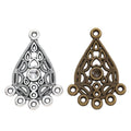 Teardrop Paw Print Chandelier Connector in Two Finishes view 4