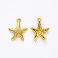 Textured Starfish Metal Charm Pendant For Jewelry Making view 4