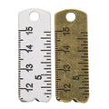 Vernier Caliper Ruler Metal Charms In Bronze And Silver view 4