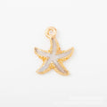Painted Starfish Metal Charms in 4 Pictured Finishes view 4
