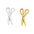 Small Scissors Charm In Antique Gold And Silver Tones view 4