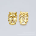 Openwork Owl Metal Charms in Four Metallic Finishes view 4