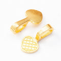 6-Finish Heart Pendant Bail Metal Jewelry Components for Crafts view 4