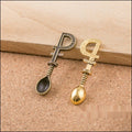 Shovel Handle Spoon Charm in 3 Metal Finishes for Jewelry Making view 4