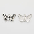 Scrollwork Butterfly Charm Metal Jewelry Making Pieces view 4