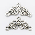 Floral Three Loop Connectors in 5 Metal Finish Options view 4
