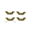 Curled Wing Spacer Beads in Two Sizes and Antique Finishes view 4