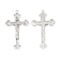 Ornate Cross Charm In 4 Metal Finishes For Jewelry Making view 4