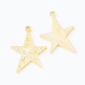 Cutout Star Metal Charm in 3 Distinct Finishes for Jewelry Making view 4