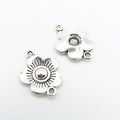 Vintage Flower Link Connector in 3 Finishes for DIY Jewelry Making view 4