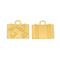 Travel Suitcase Charm in 5 Metal Finishes for Jewelry Making view 4