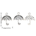 Lattice Umbrella Charm Metal Jewelry Making Component view 4