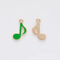 Enamel Eighth Note Music Charm in Seven Colors Jewelry Component view 4
