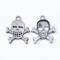 Skull And Crossbones Metal Charms In Five Finishes view 4