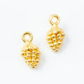 Vintage Finish Metal Pine Cone Charms in 4 Style Options view 4