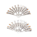 Open Folding Fan Metal Charms in Three Antique Finishes view 4