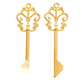 Ornate Crown Top Key Charm Pendants in Seven Finishes view 4
