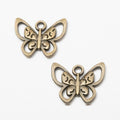 Openwork Butterfly Metal Charm Pendant in Three Finishes view 4