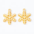 Six Point Snowflake Metal Charm Pendant Jewelry Making Component view 4