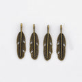 Cutout Feather Charm in 5 Metal Finishes for Jewelry Making view 4