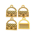 Openwork Handbag Metal Charms in Six Metallic Finishes view 4