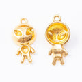 Alien Figure Charm In 3 Metal Finishes For Jewelry Making view 4