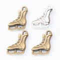 Ice Skate Charm in 2 Metal Finishes for Jewelry Making view 4
