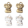 Seated Koala Charm in Antique Bronze and Silver Tone Metal view 4