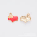 Gold Tone Enamel Sheep Charms in Five Bright Color Variants view 4