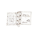 Open Storybook Charm In 2 Metal Finishes For Jewelry Making view 4