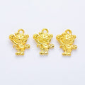 Cartoon Tiger Detailed Metal Charm in 4 Finishes for Crafting view 4
