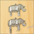 Ornate Elephant Pendant Charm in Two Antique Finishes view 4