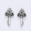 Ornate Owl Top Key Metal Charms in Seven Finishes Jewelry Making Pendants view 4