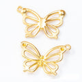Openwork Butterfly Charm in Multiple Metal Finishes for Jewelry Making view 4