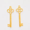 8-Finish Clover Bow Key Metal Jewelry Components for Crafts view 4