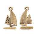 Sailboat Metal Charms In Three Finishes For Jewelry Making view 4