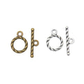 Twisted Rope Round Toggle Clasp Set in 2 Pictured Finishes view 4