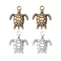 Openwork Sea Turtle Charms in Two Antique Finishes view 4