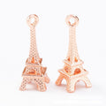 Eiffel Tower Metal Pendant Charms in 7 Distinct Finishes view 4
