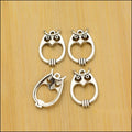 Owl Shaped Open Center Connector in Two Antique Finishes view 4
