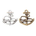 2-Finish Rope Wrapped Anchor Metal Jewelry Components for Crafts view 4