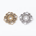 Round Floral Metal Connectors In Two Antique Finishes view 4