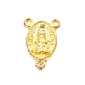 Religious Medal Three Loop Metal Connectors in Three Finishes view 4