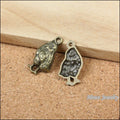 Standing Chick Double-Sided Metal Charm Pendant For Jewelry Making view 4